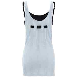 The Attico Logo Ribbed Top