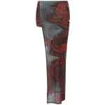 Jean Paul Gaultier The Red Blurry Roses Skort