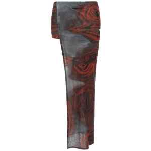 Jean Paul Gaultier The Red Blurry Roses Skort