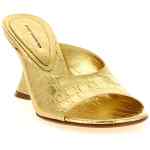 Dries Van Noten Curved Wedge Mules