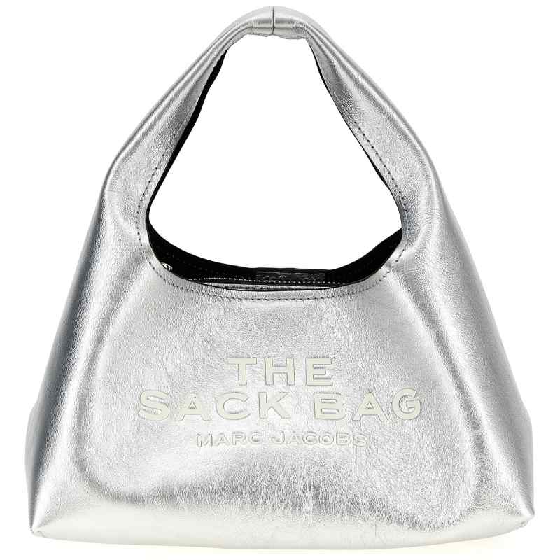 2F4HSH019H04040_01_M_2025-03-03T11-00-22.725Z-1 Marc Jacobs The Metallic Leather Mini Sack Bag Handbag