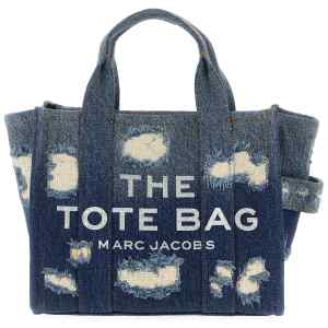 Marc Jacobs The Rip And Repair Denim Small Tote Shopping Bag