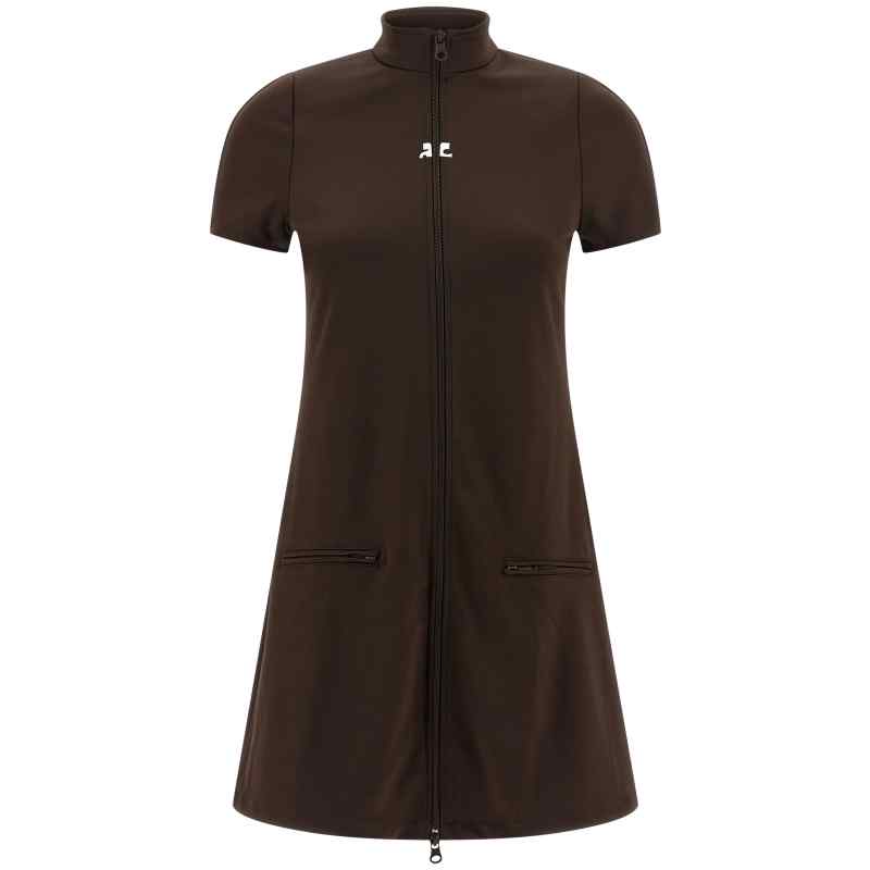 Courreges Interlock Tracksuit Mini Dress Courreges Interlock Tracksuit Mini Dress