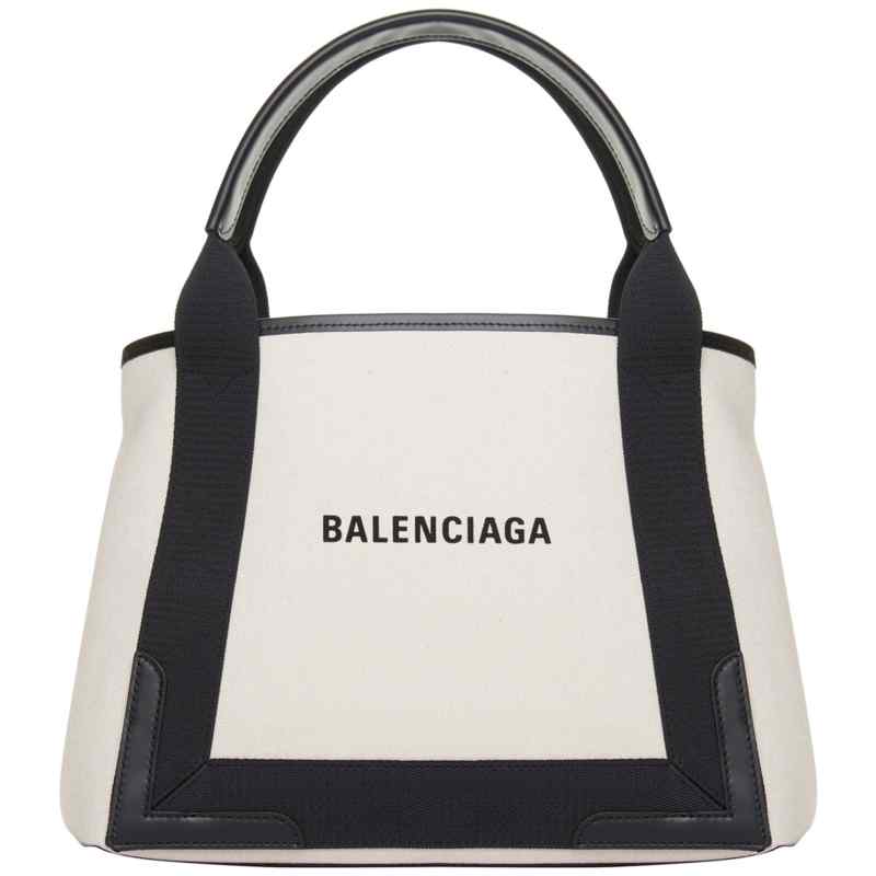 Balenciaga Navy Cabas Small Shopping Bag