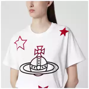 Vivienne Westwood White Orb and Stars T-shirt