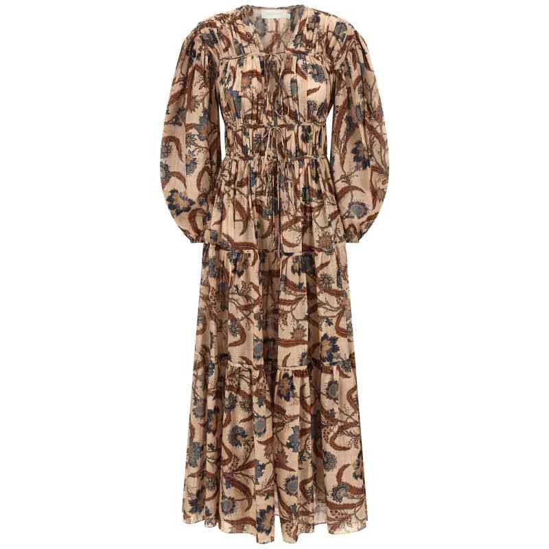 Zimmermann Ascension Tie Billow Maxi Dress