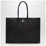 Vivienne Westwood Troy tote bag in dark brown leather