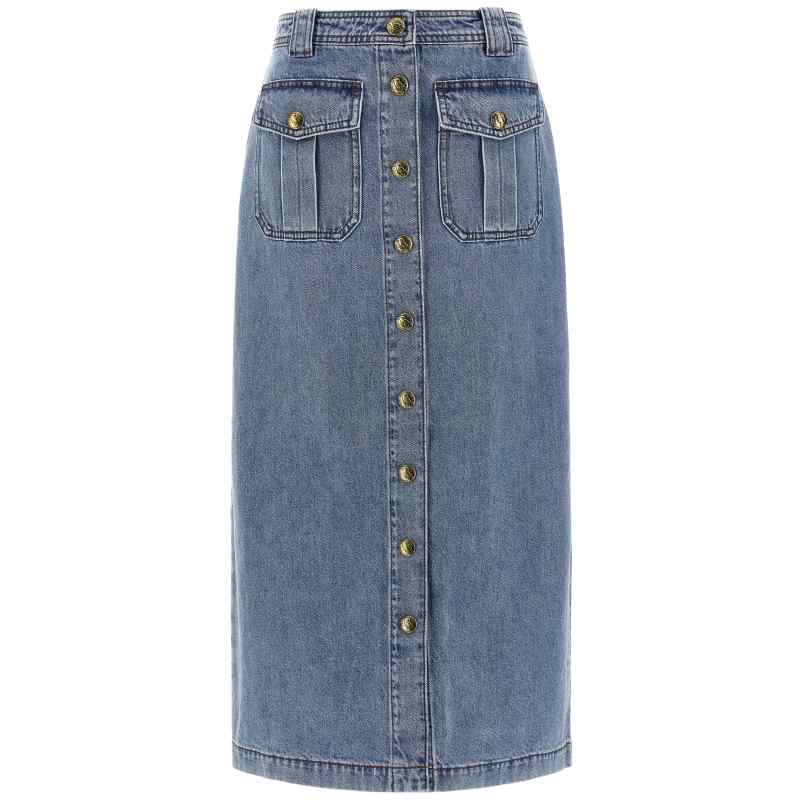 Zimmermann Denim Pencil Skirt