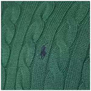 Polo Ralph Lauren Green cotton cable-knit jumper