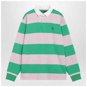 Polo Ralph Lauren Pink/emerald green striped polo