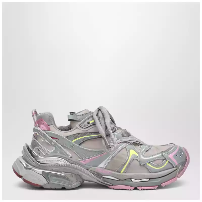 Balenciaga Runner 2.0 grey/yellow/pink sneakers