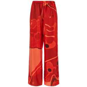 Ferragamo Palazzo Silk Pants