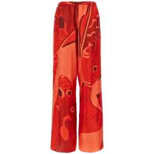 Ferragamo Palazzo Silk Pants