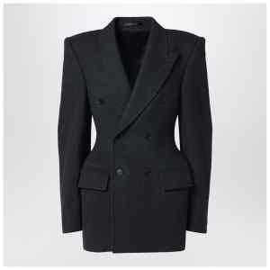 Balenciaga Grey double-breasted cashmere jacket