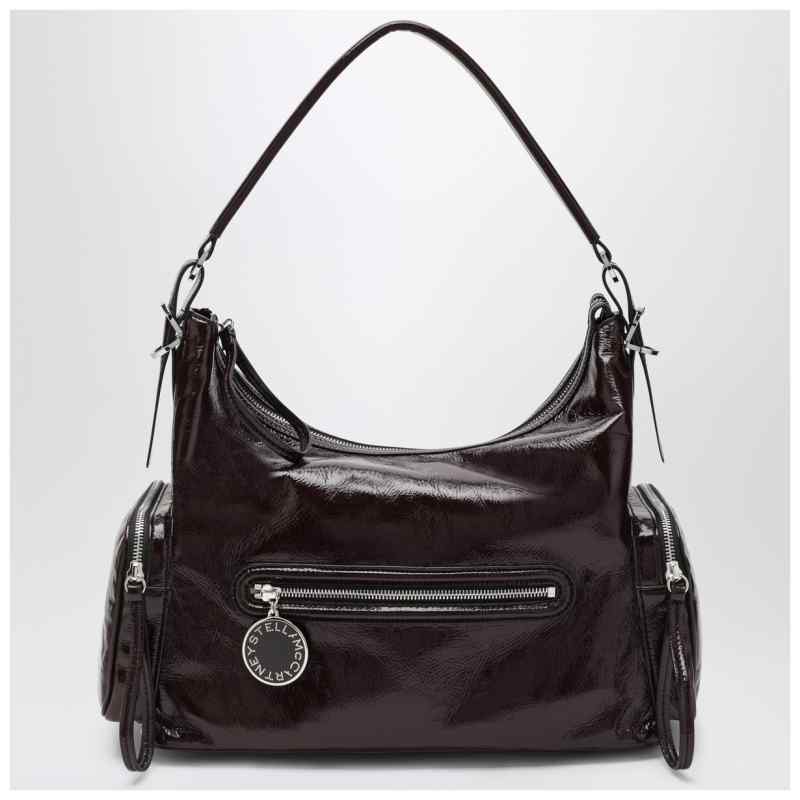 Stella McCartney Dartmoor shoulder bag in eggplant color, theFeinheit