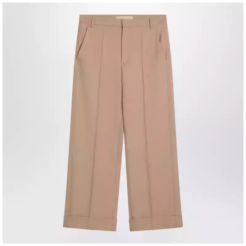 Valentino Camel-coloured wool trousers