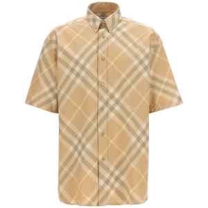 Burberry Logo Embroidery Check Shirt