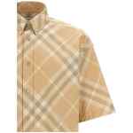 Burberry Logo Embroidery Check Shirt