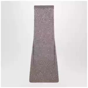 Balenciaga Light brown/silver maxi skirt with sequins