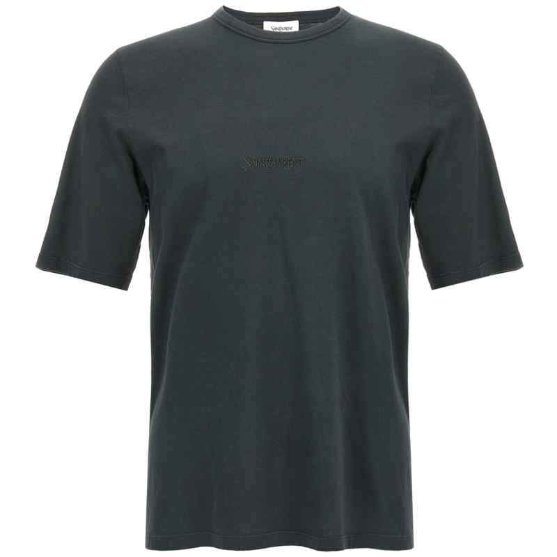 818535YBHD21025_01_M_2025-03-28T11-07-10.433Z-4 Saint Laurent Logo Embroidery T-shirt