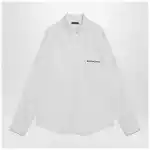 Balenciaga White Uniform Merch button-down shirt
