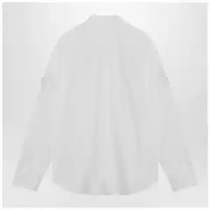 Balenciaga White Uniform Merch button-down shirt
