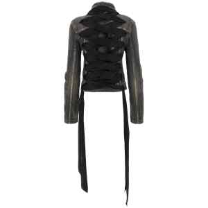 Balenciaga Lace Up Denim Jacket