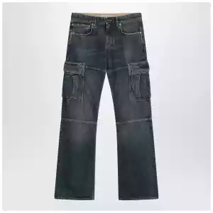 Balenciaga Blue Cargo Regular jeans with a faded effect