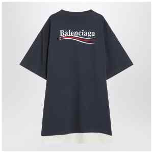Balenciaga Double T-shirt Political Campaign navy/white