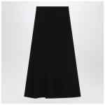 Balenciaga Draped black skirt in crêpe