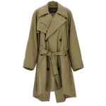 Balenciaga Draped Neck Trench Coat
