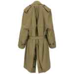 Balenciaga Draped Neck Trench Coat
