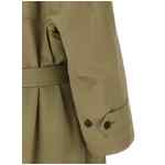 Balenciaga Draped Neck Trench Coat