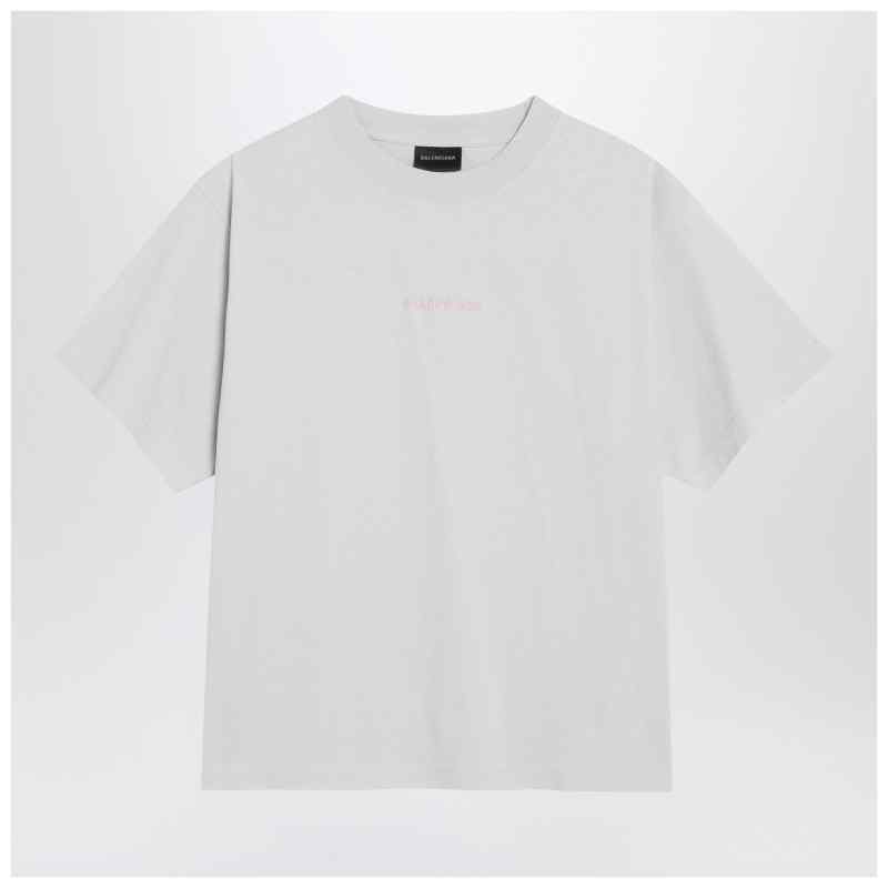 White Balenciaga Back Medium Fit T-shirt