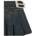 Balenciaga Buckle Pleated Skirt