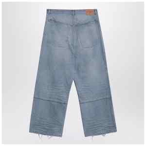 Balenciaga Light blue baggy jeans with rips