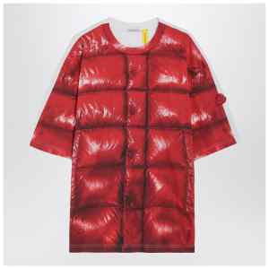 Moncler X A$AP Rocky Red cotton T-shirt with digital print