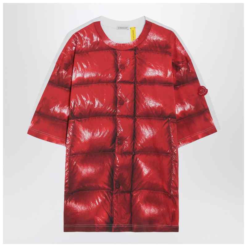 Moncler X A$AP Rocky Red cotton T-shirt with digital print