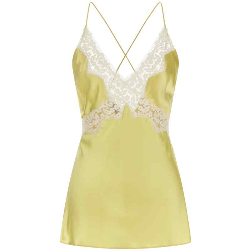 Alberta Ferretti Satin And Lace Top