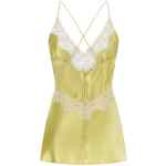 Alberta Ferretti Satin And Lace Top