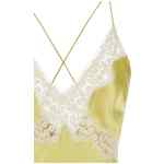 Alberta Ferretti Satin And Lace Top