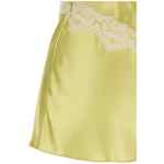 Alberta Ferretti Satin And Lace Top