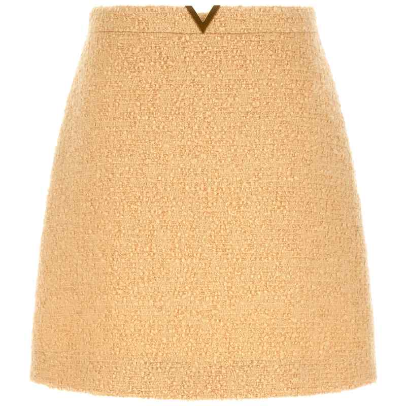 Valentino Garavani V Gold Skirt