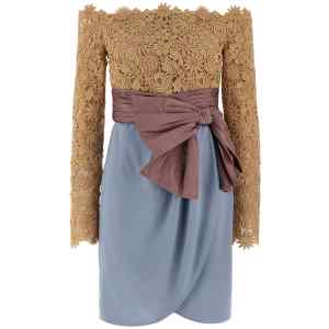 Valentino Garavani Valentinogaravani Fleur A Jours Flower Mix Dress