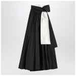 Max Mara Pianoforte Sleeveless dress in black taffeta