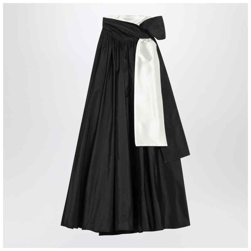 Max Mara Pianoforte Sleeveless dress in black taffeta, theFeinheit
