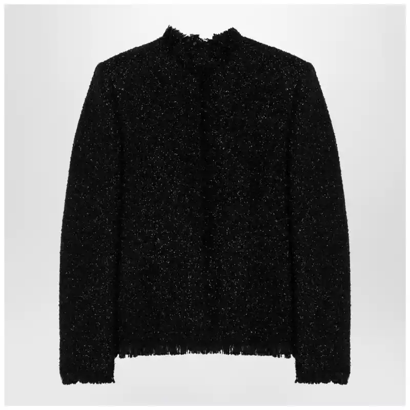 Givenchy Black tweed and lurex jacket
