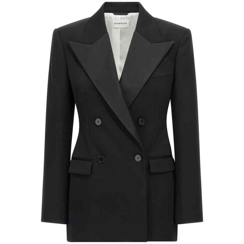 Givenchy Satin Lapel Blazer