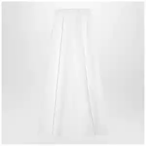 Givenchy White pleated cotton trousers