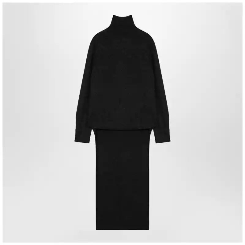 Givenchy Dark grey turtleneck with drawstring